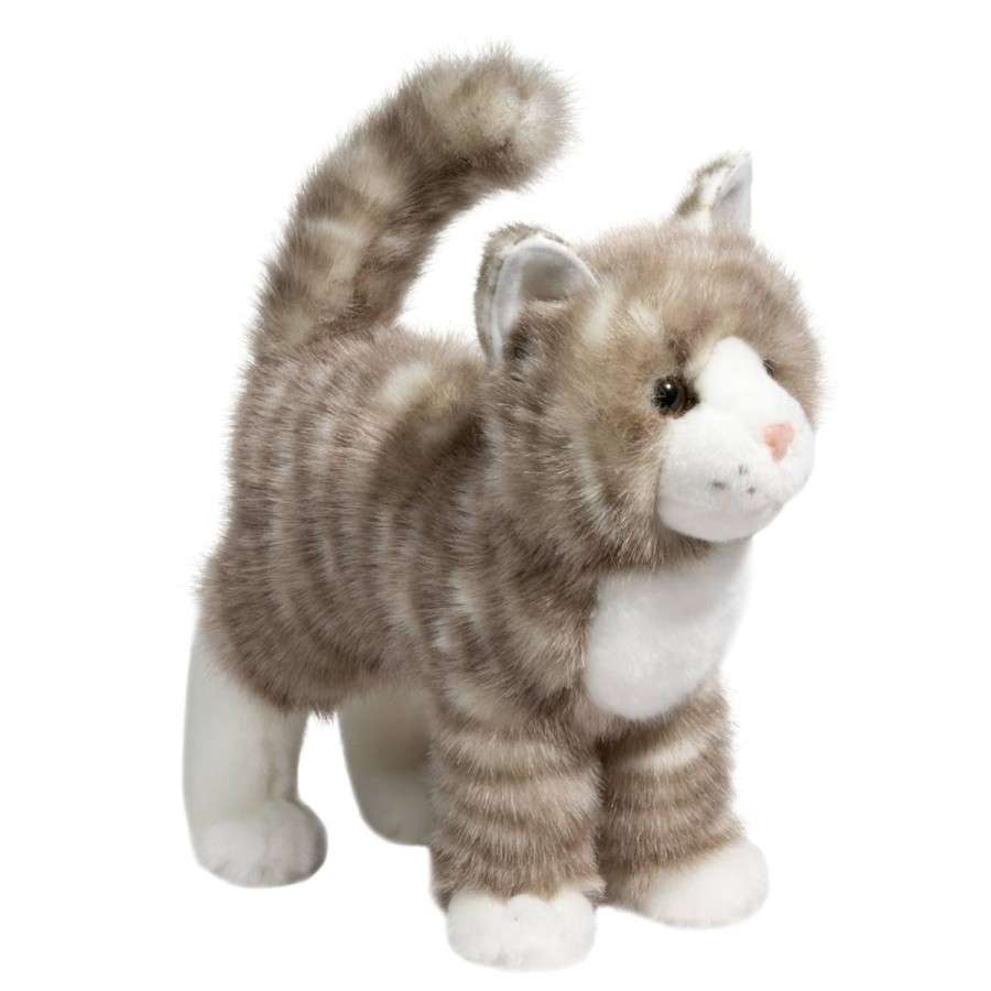 Douglas Cuddle Toys Cats | Zipper Gray Tabby Cat