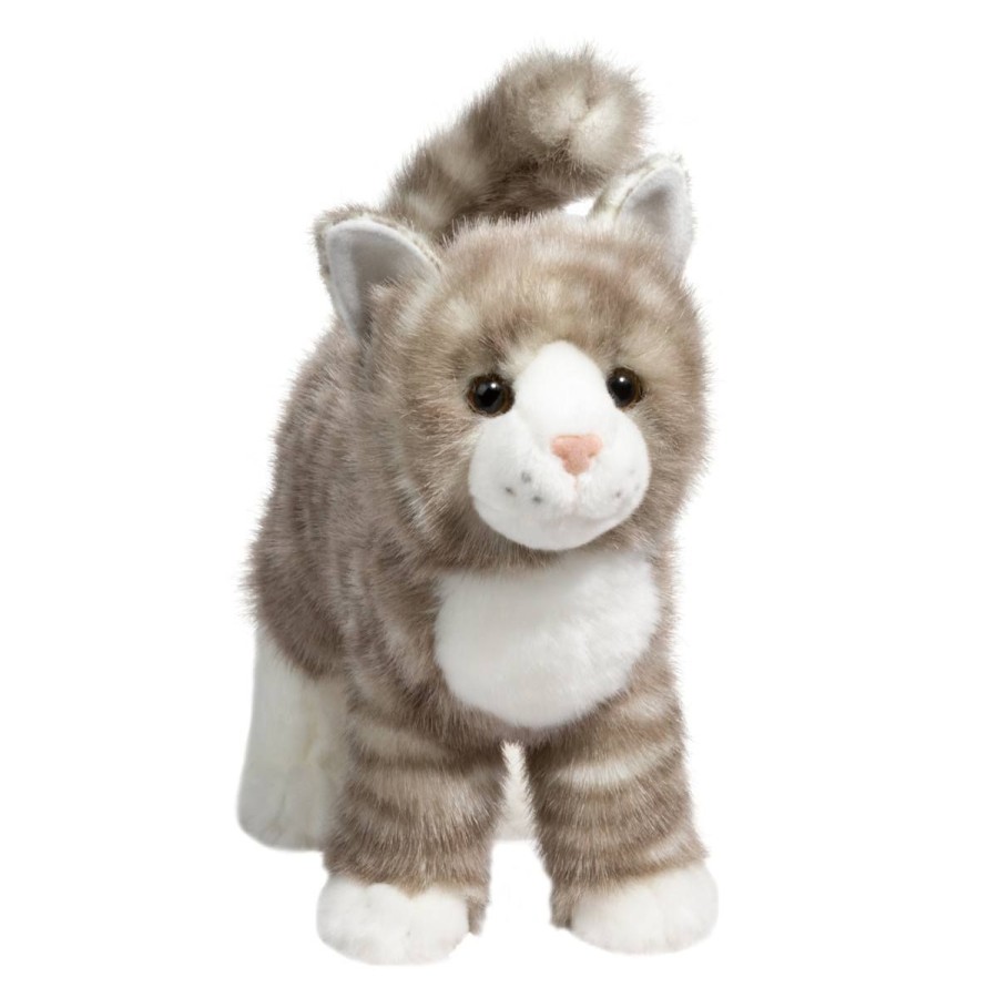 Douglas Cuddle Toys Cats | Zipper Gray Tabby Cat