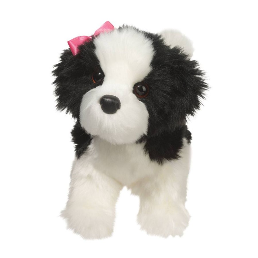 Douglas Cuddle Toys Dogs | Poofy Black & White Shih-Tzu