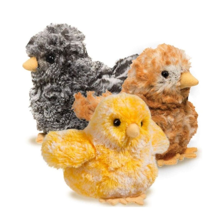 Douglas Cuddle Toys Farm | Black Multi Chick