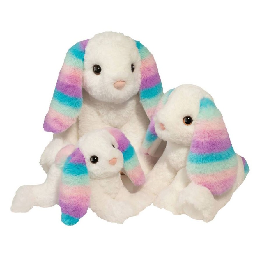 Douglas Cuddle Toys Farm | Livie Rainbow Bunny, Small