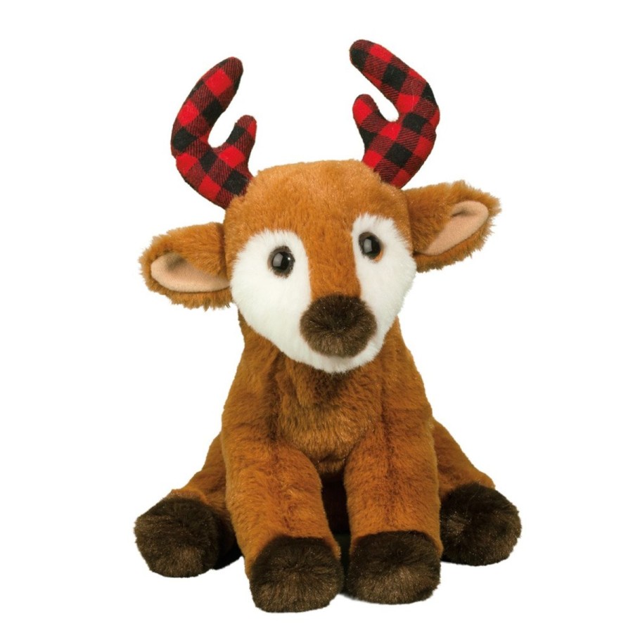 Douglas Cuddle Toys Wildlife | Plaid Reindeer