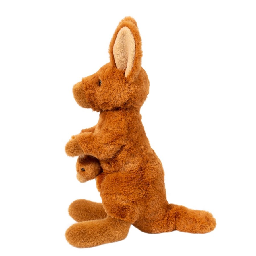 Douglas Cuddle Toys Wildlife | Kira Kangaroo With Joey Finger Puppet