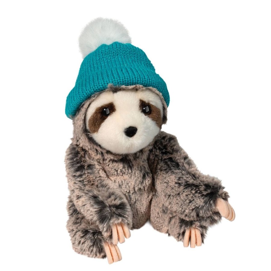 Douglas Cuddle Toys Jungle & Zoo | Blitzen Sloth With Winter Hat