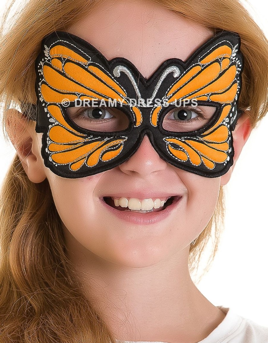 Douglas Cuddle Toys Dreamy Dress-Ups | Orange Monarch Butterfly Fantasy Mask