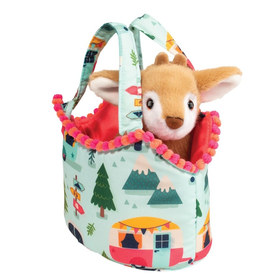 Douglas Cuddle Toys Sassy Pet Saks | Camping Sassy Sak With Fawn