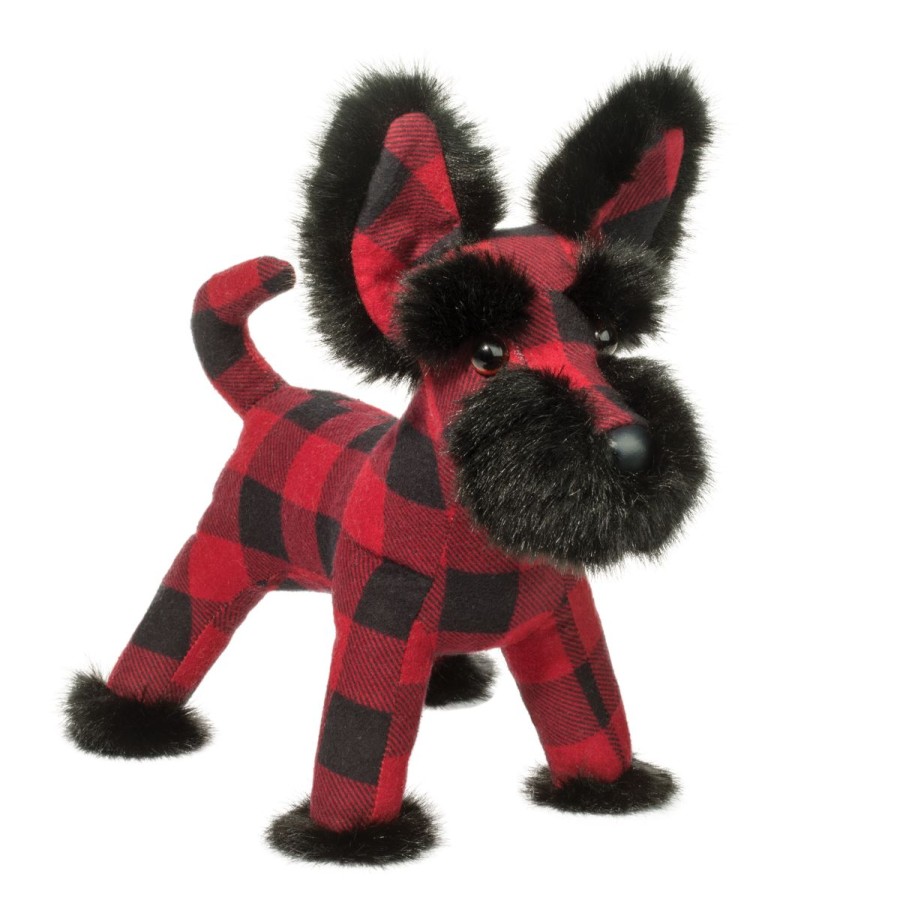 Douglas Cuddle Toys Dogs | Tartan Buffalo Plaid Scottie Dog