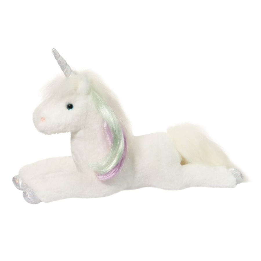 Douglas Cuddle Toys Unicorns & Fantasy Horses | Cleo White Unicorn, Large