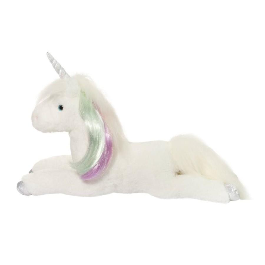 Douglas Cuddle Toys Unicorns & Fantasy Horses | Cleo White Unicorn, Large