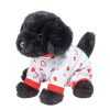 Douglas Cuddle Toys Dogs | Amore Black Lab Pj Pup With Heart Pajamas