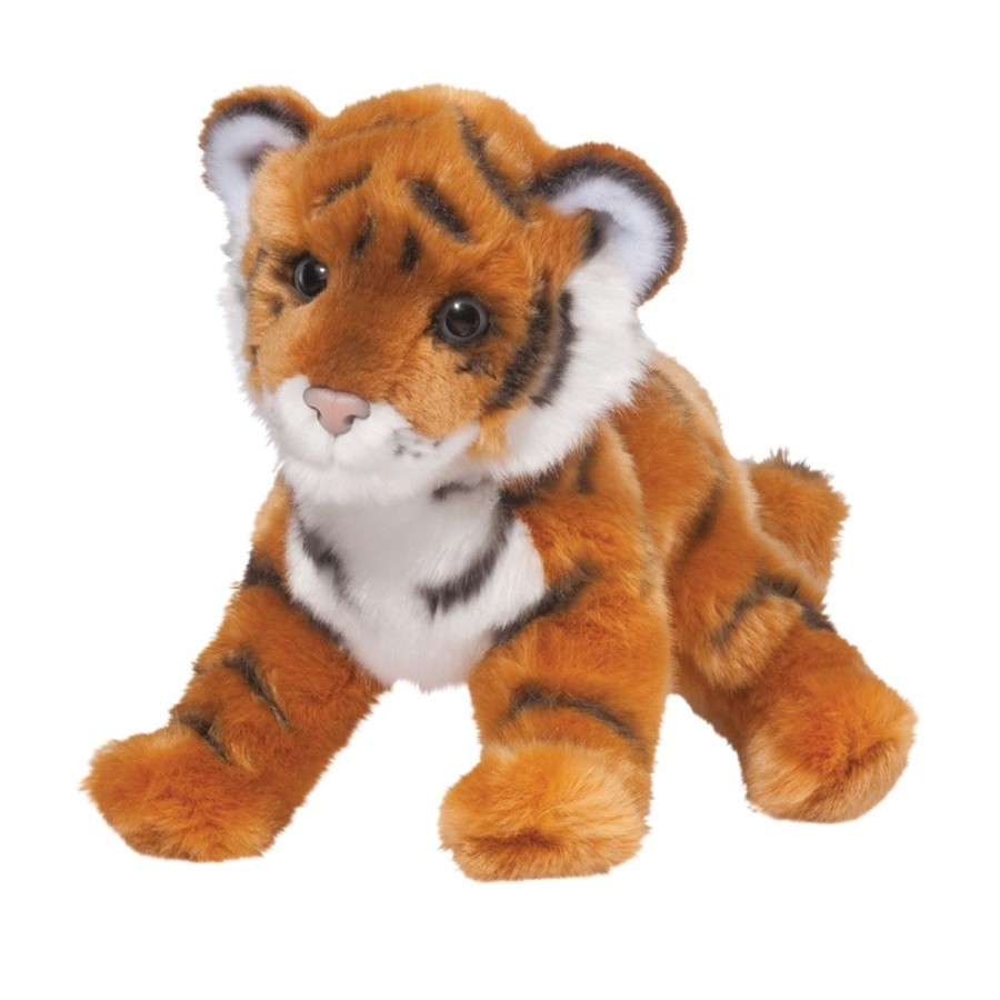 Douglas Cuddle Toys Jungle & Zoo | Pancake Bengal Tiger Cub