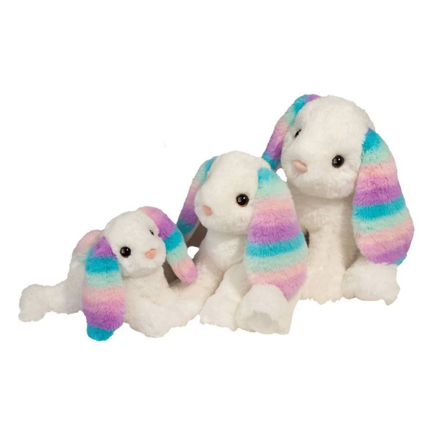 Douglas Cuddle Toys Farm | Livie Rainbow Bunny, Medium