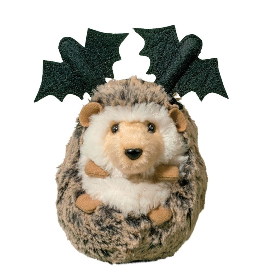 Douglas Cuddle Toys Wildlife | Spooky Spunky Hedgehog With Bat Headband