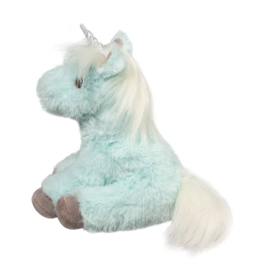 Douglas Cuddle Toys Unicorns & Fantasy Horses | Mini Bonnie Soft Ice Blue Unicorn