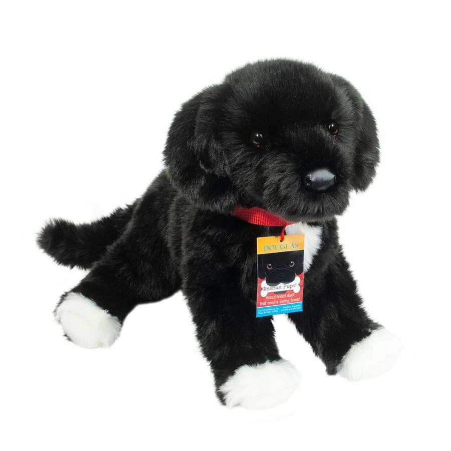 Douglas Cuddle Toys Dogs | Olive Black Lab / Pit Bull Mix Rescue Pup