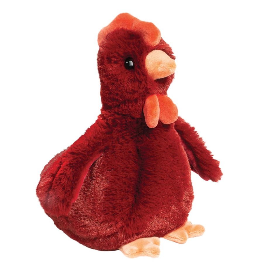 Douglas Cuddle Toys Farm | Mini Rhodie Soft Red Chicken