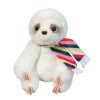 Douglas Cuddle Toys Wildlife | Mini Tobie Soft Sloth With Striped Scarf