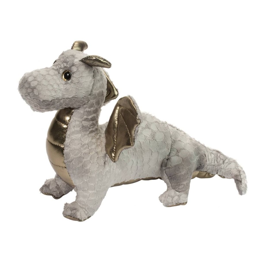 Douglas Cuddle Toys Dragons | Hydra Silver Baby Dragon