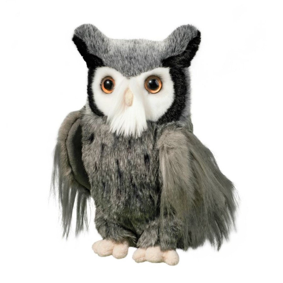 Douglas Cuddle Toys Wildlife | Samuel Gray Horned Owl