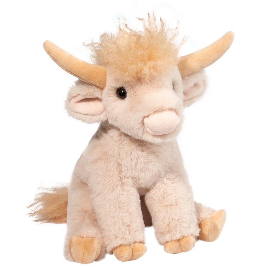 Douglas Cuddle Toys Farm | Laddie Soft Cream Highland Cow