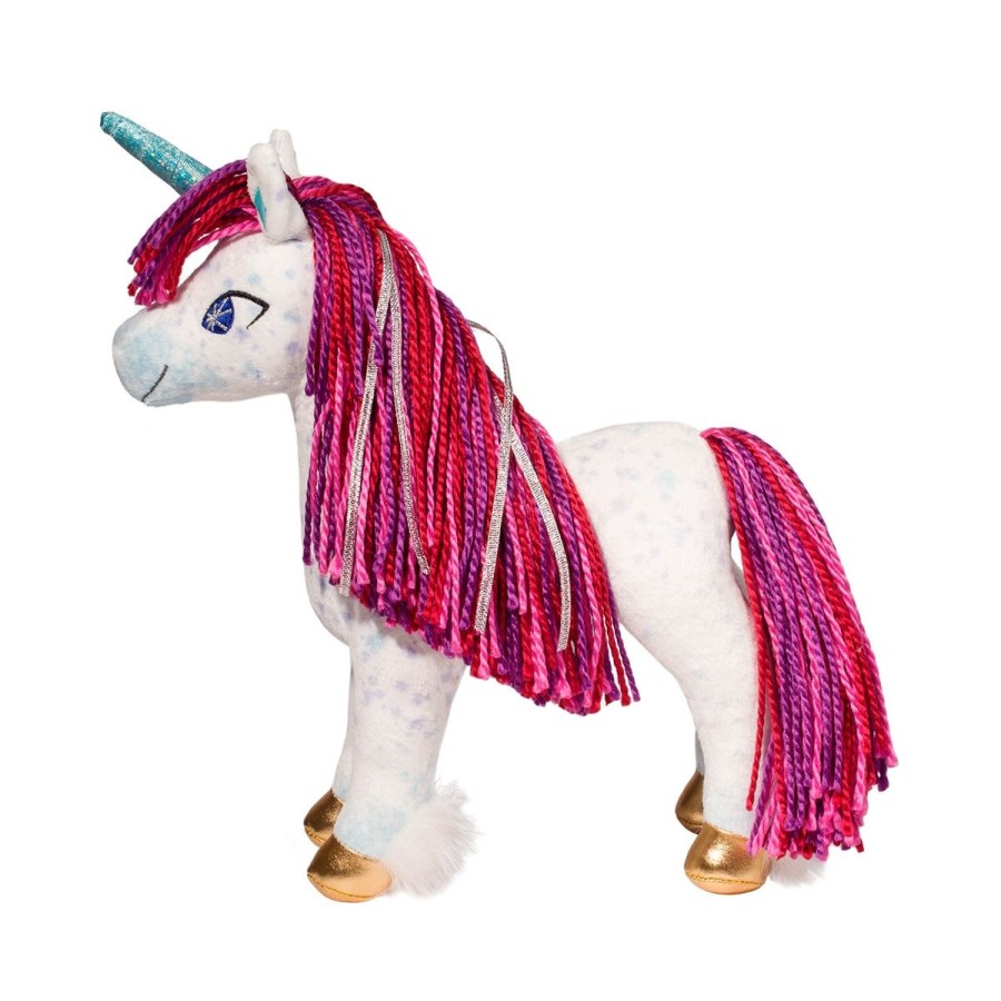 Douglas Cuddle Toys Unicorns & Fantasy Horses | Uni The Unicorn With Yarn Hair