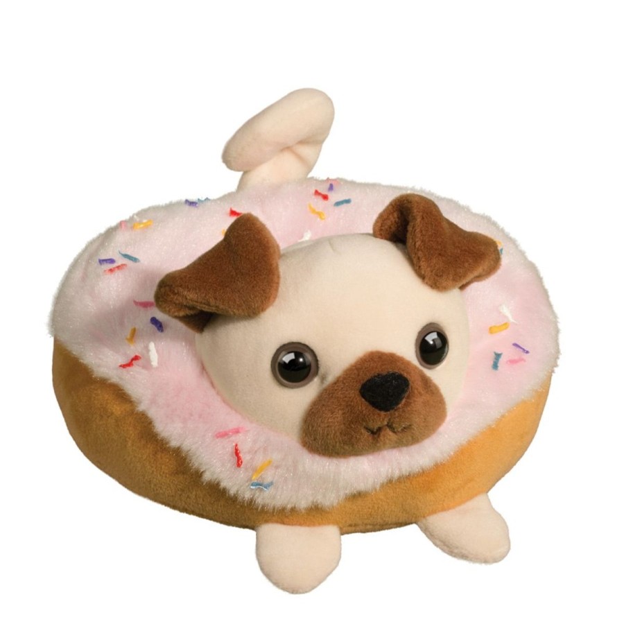 Douglas Cuddle Toys Macaroons | Pug Donut Macaroon