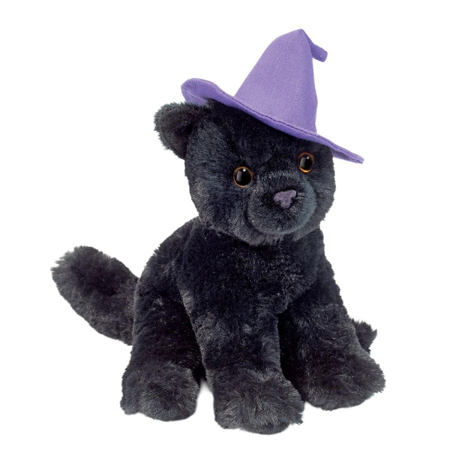 Douglas Cuddle Toys Fantasy Friends | Mini Halloween Soft Cat With Hat