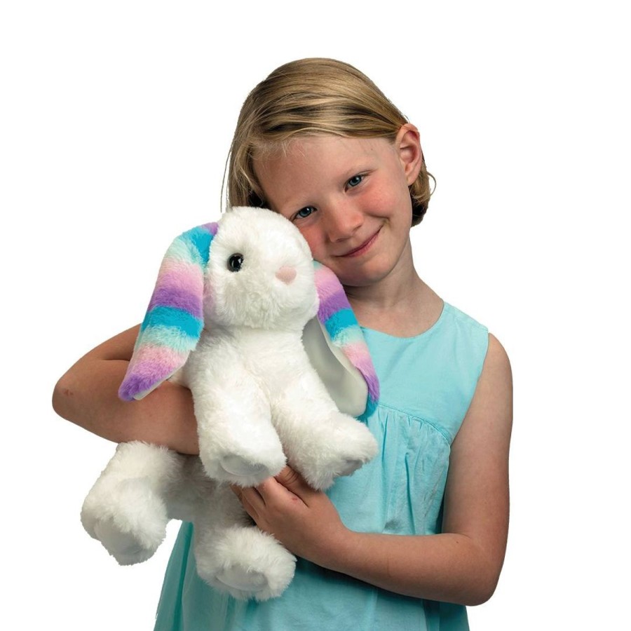 Douglas Cuddle Toys Farm | Livie Rainbow Bunny, Large