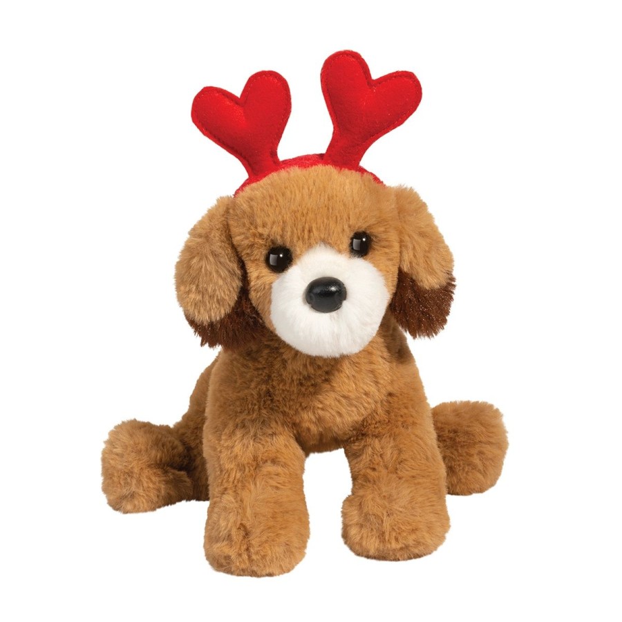 Douglas Cuddle Toys Dogs | Doodle Dog With Hearts Headband