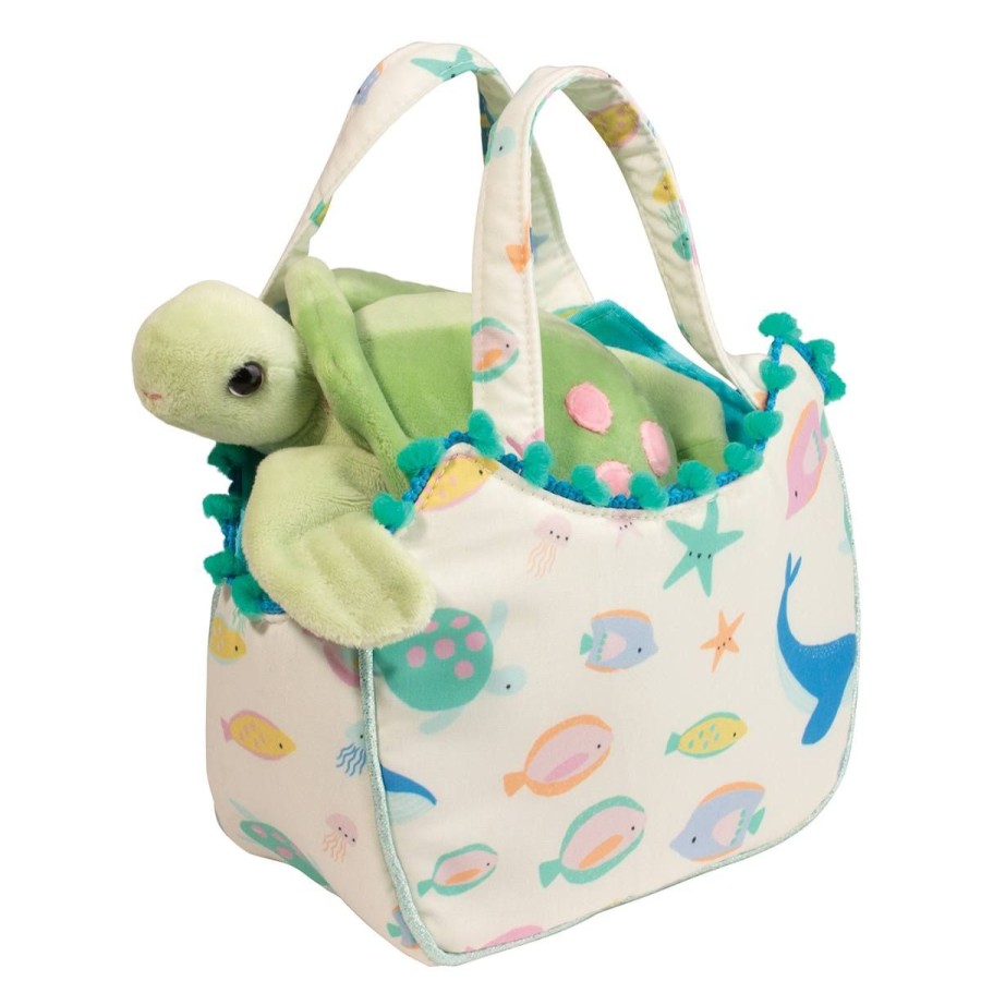 Douglas Cuddle Toys Sassy Pet Saks | Ocean Friends Sassy Sak With Sea Turtle