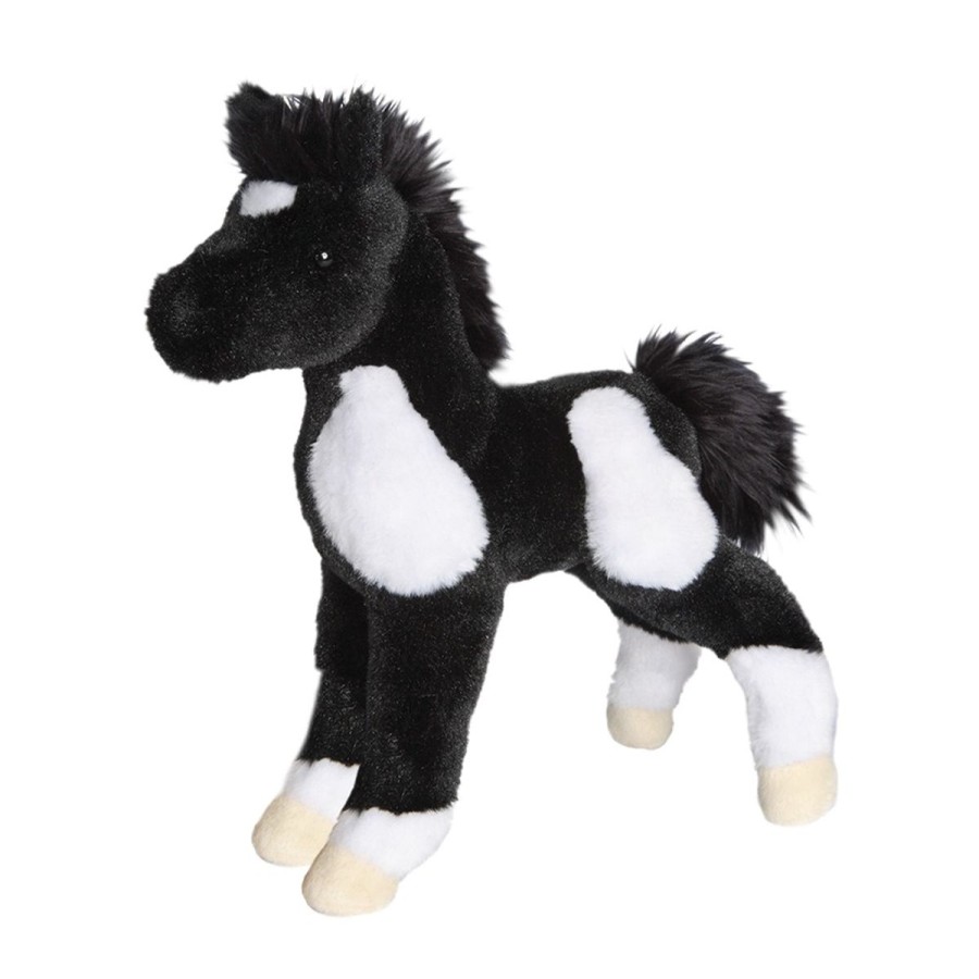 Douglas Cuddle Toys Farm | Runner Black & White Paint Foal